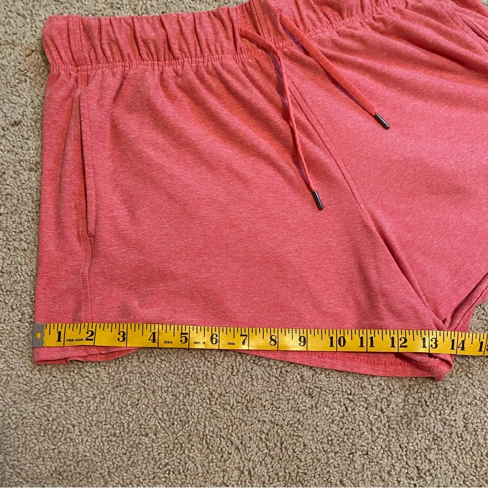 POCKETS! Women’s BLUE Drawstring Shorts Size L - Picture 7 of 8